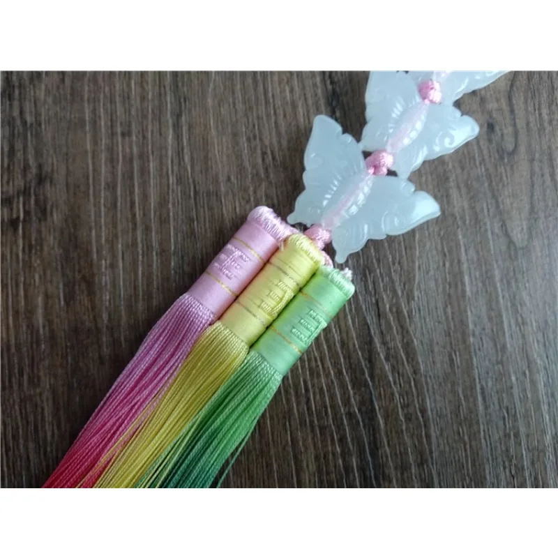 Korean Imported Wedding Ornaments Korean Clothing Accessories Three Butterfly Ornaments Car Hanging Length 38cm
