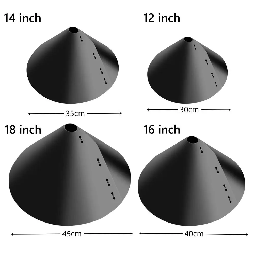 New 12/14/16/18 inch Squirrel Baffle Wrap Around PP Raccoon Proof Universal Anti Rust Bird Feeder Guard Garden Accessories