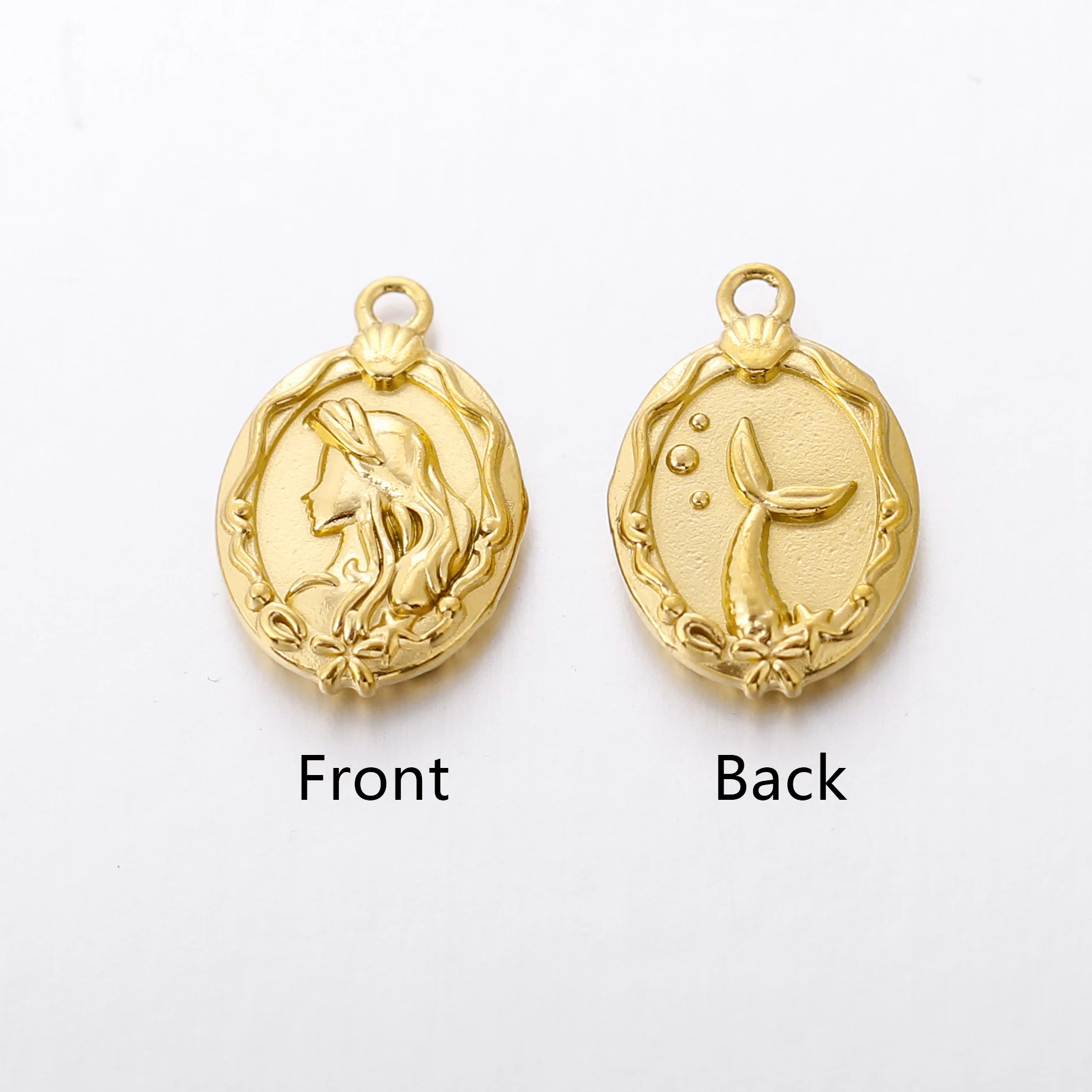 3 stücke/lot 304 Edelstahl Fischschwanz Anhänger Charme für die Herstellung von trend igen Halskette Ohrring Armband Meerjungfrau Charms Schmuck liefert – Detail 3