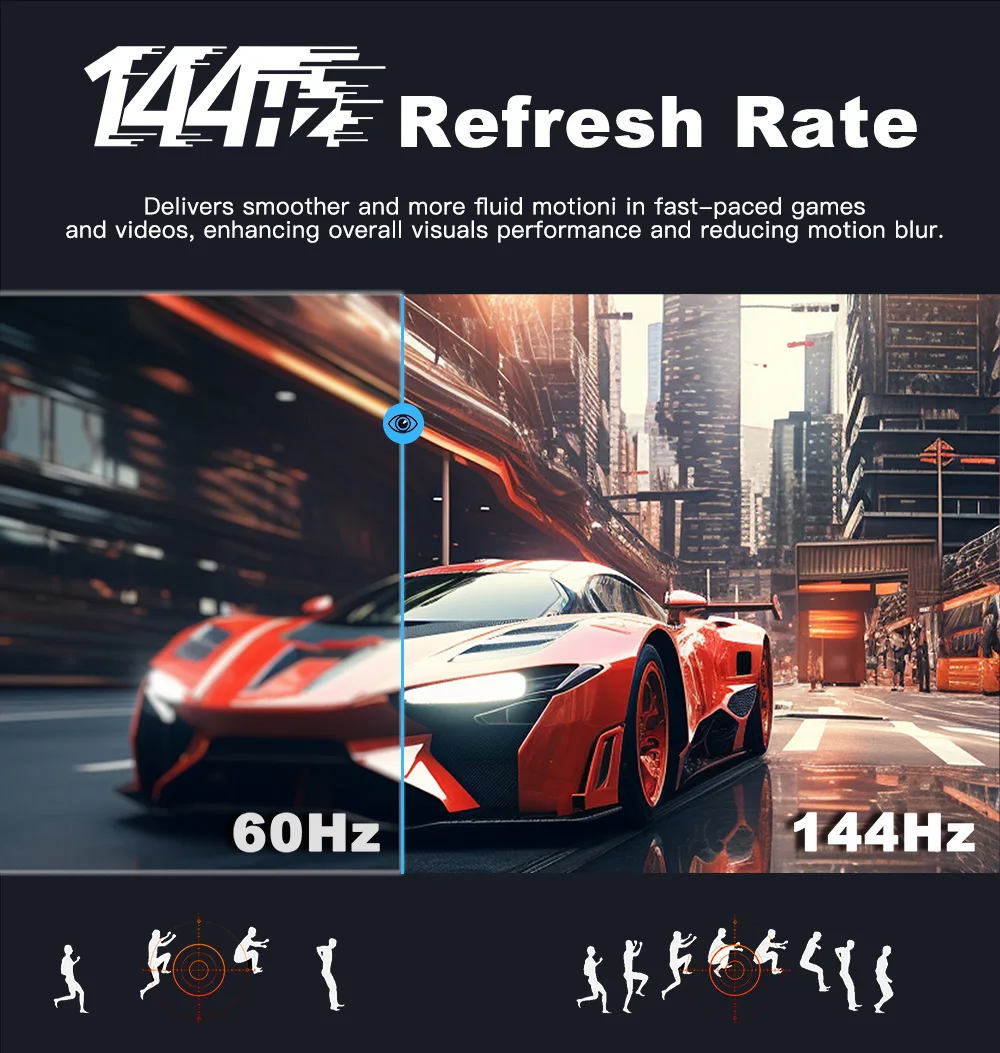 LESOWN PC Xbox PS4/5  ̹ , ޴ Ʈ ̵ 16 ġ ġũ 100% sRGB CŸ Ʈ ȭ Ȯ, 144Hz, 2.5K