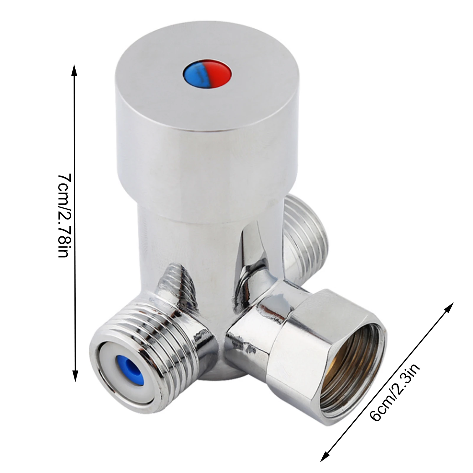G1/2 Hot Cold Water Mixing Valve Mixer Temperature Control for Automatic Faucet