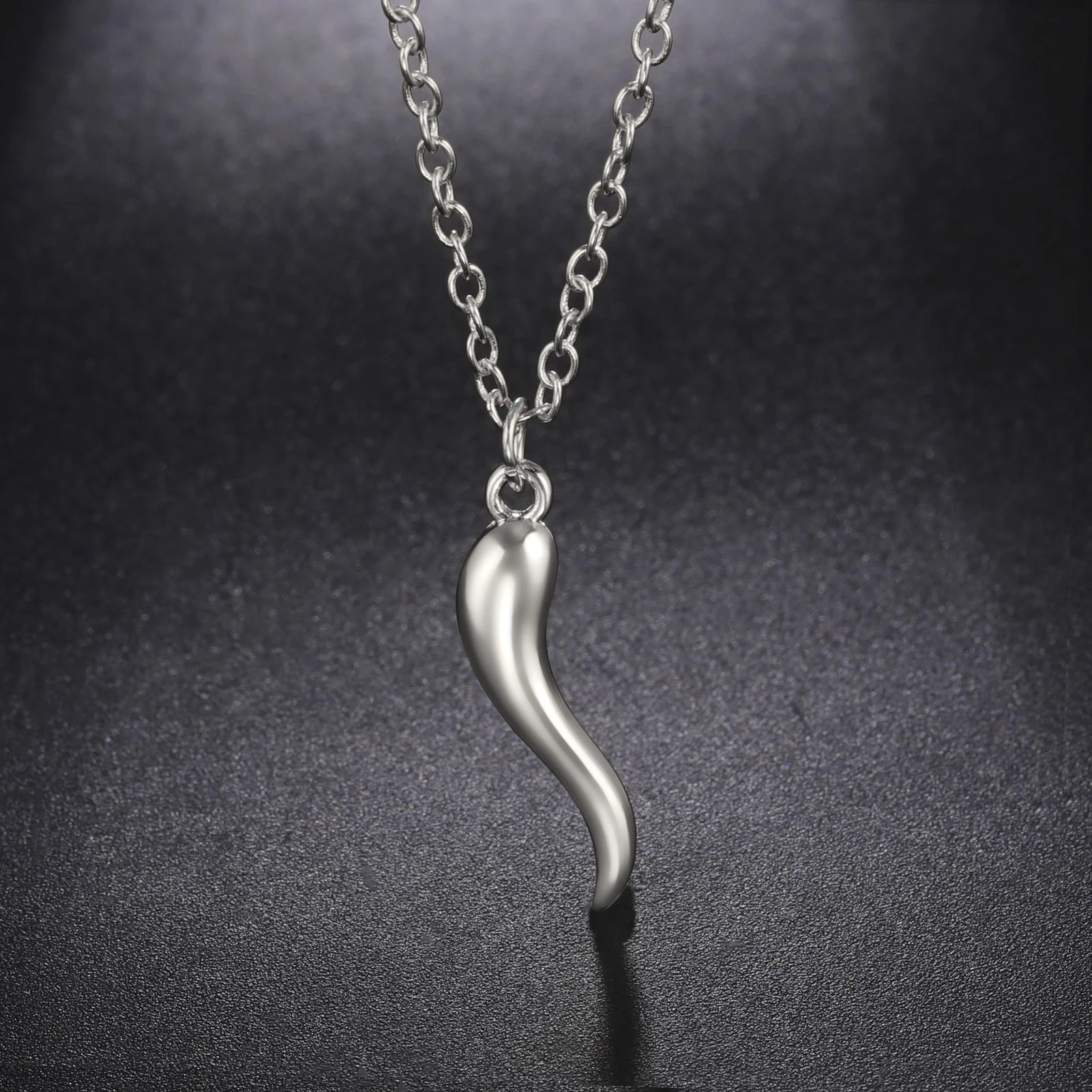 Men's Italian Horn & Bullet Necklace - Men's Bullet Jewelry – SureShot  Jewelry