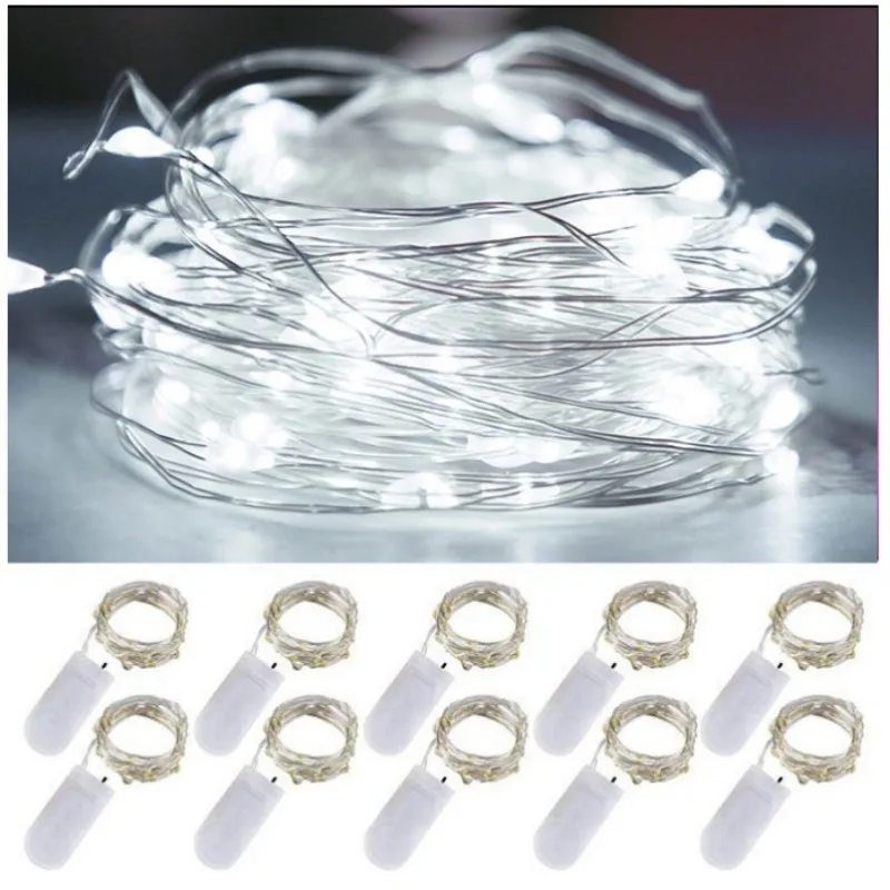 

Fairy Lights Copper Wire LED String Lights Christmas Garland Indoor Bedroom Home Wedding New Year Decoration Battery Powered