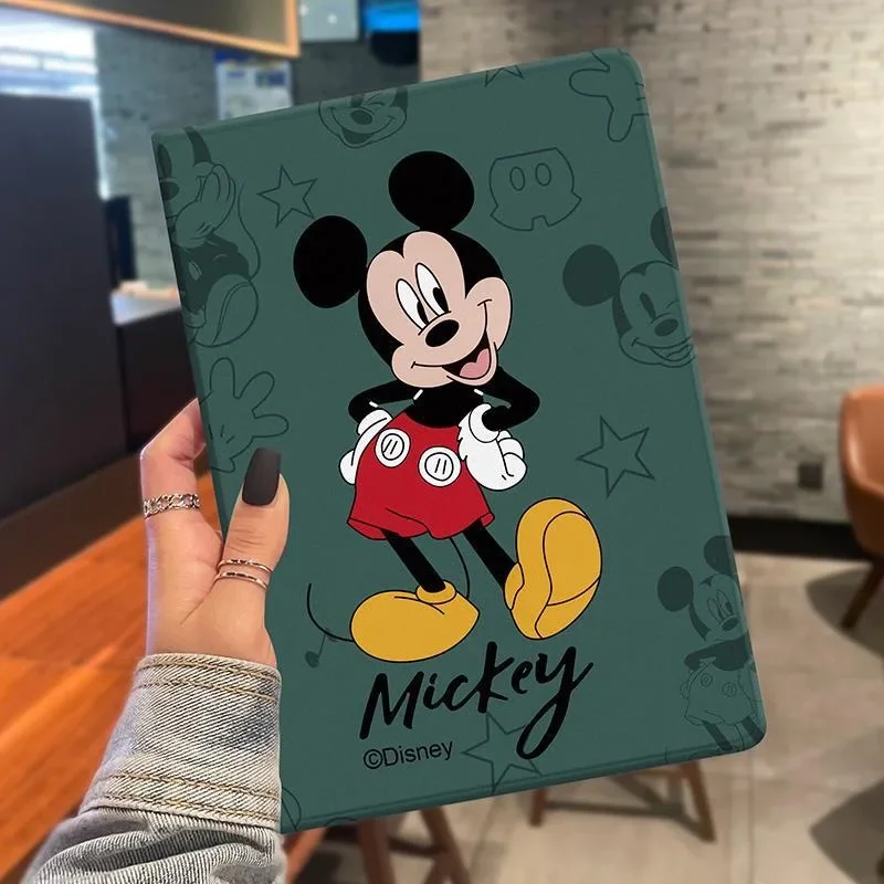 

Cute Mickey Silicone Anti slip For iPad Air 2021 10.2 Case Mini 6 Air 4 10.9 Silicone Protective Case iPad Pro 11 Inch Cover