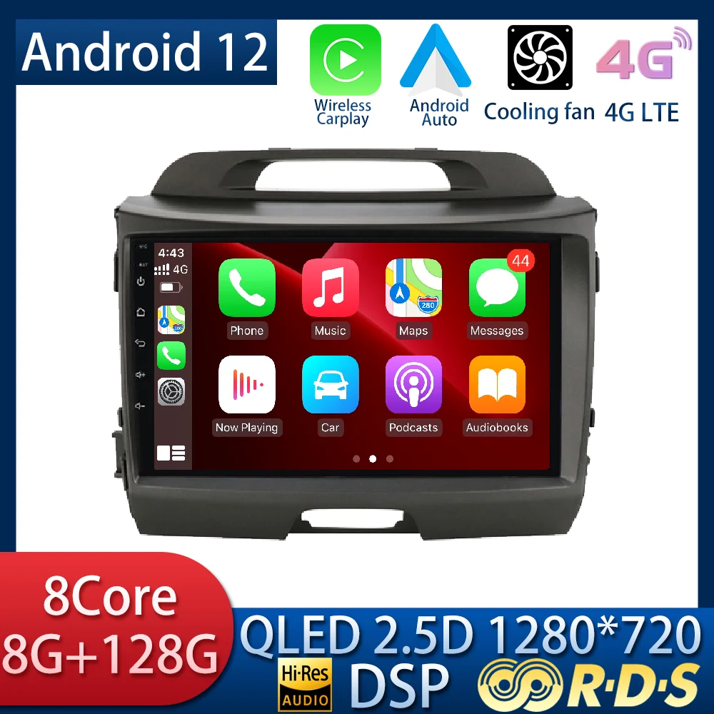 Android 11 For Kia Sportage 3 2010 2016 Car Radio Stereo Multimedia