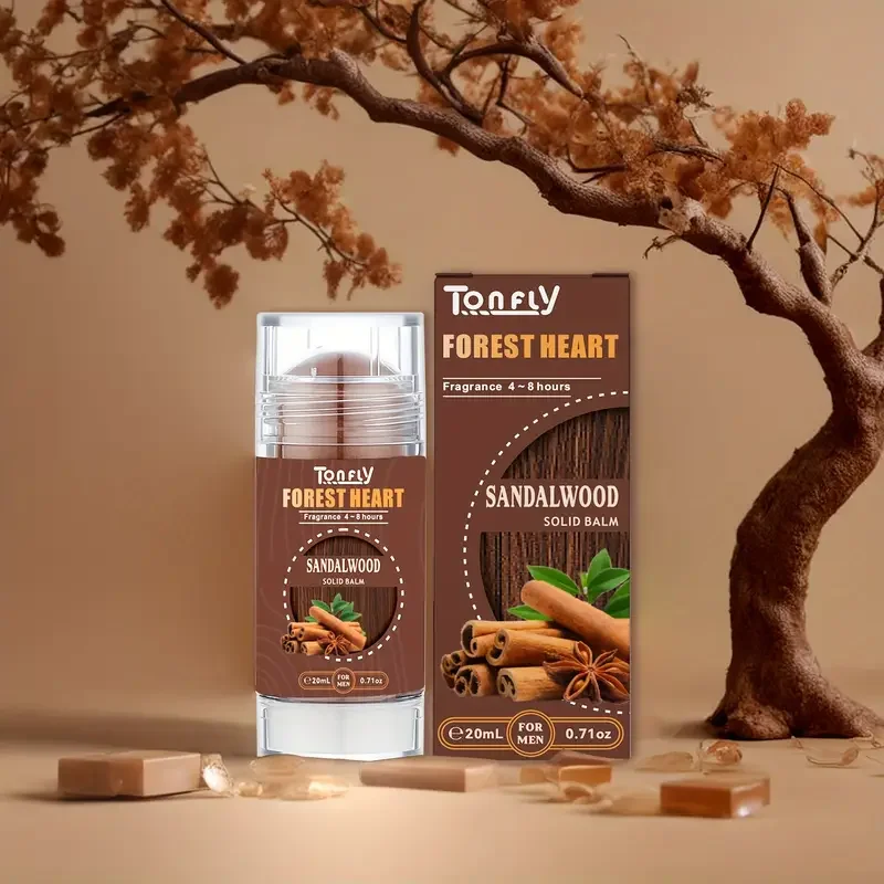 عصا عطر صلبة من خشب الصندل للرجال خالية من الكحول،...