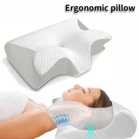 New 2 in 1 Ergonomic Memory Foam pillow Help Sleep,Protect The Neck Cervical Orthopedic Travel Neck Pillow For Sleeping For Home