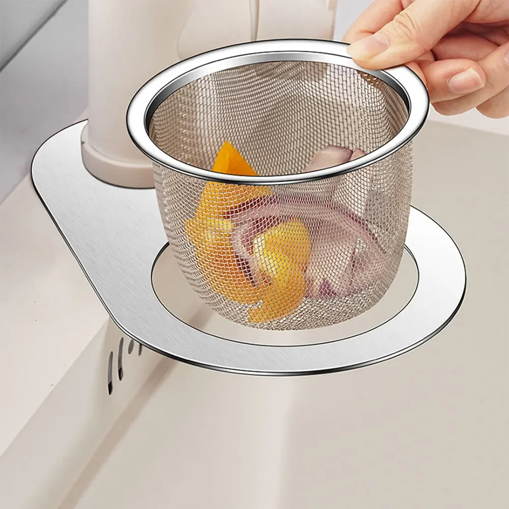 1/2PCS Kitchen Sink Drain Basket Stainless Steel Swan Food Vegetables Peel Egg Filter Corner Sink Strainer Dry Drainage Racks