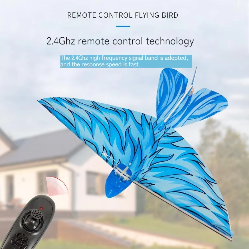 2.4ghz Remote Control Bionic Bird Tumbling Free Interactive Flight Electric Luban Bird Cool Toys For Children Gift 2