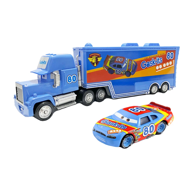 Disney Pixar Cars Trucks Mack Truck Lightning McQueen Racing Toy 1/55 Ratio Die Casting Ramirez Model Boy And Girl Birthday Gift 2