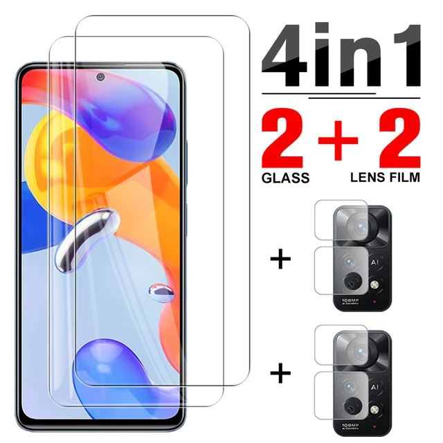 Vidrio templado para Xiaomi Redmi Note 10 Pro Max 10S, Protector de  pantalla, película protectora de seguridad para teléfono, lente de cámara -  AliExpress