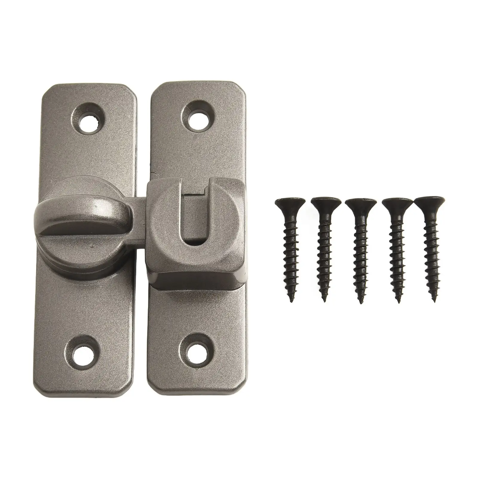 Gate Latch Sliding Barn Door Latch 90/180 Degree Safety Door Bolt Lock Window Cabinet Locks Black
