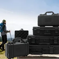 Durable Waterproof Mold-Proof & Shockproof Hard Carry Case Ideal for Cameras & Outdoor Gear Protective Travel Tool Box with Foam - Image 2