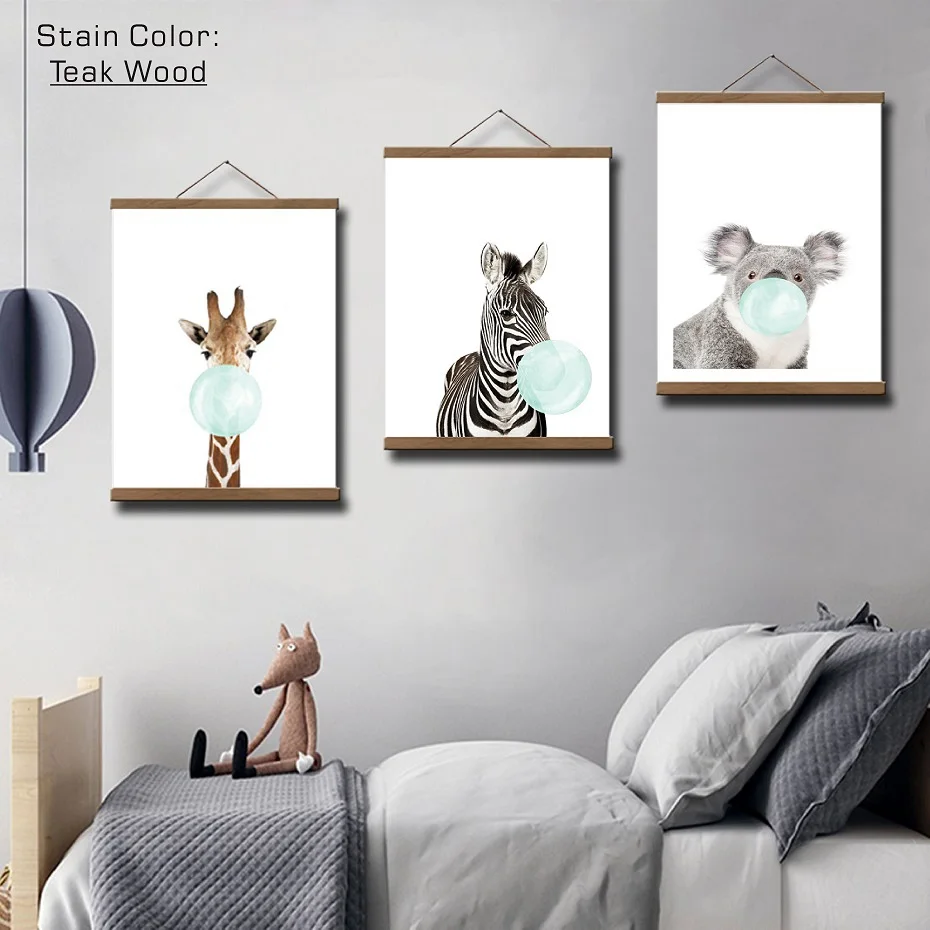 Teak Pine Magnetic Poster Frame 5