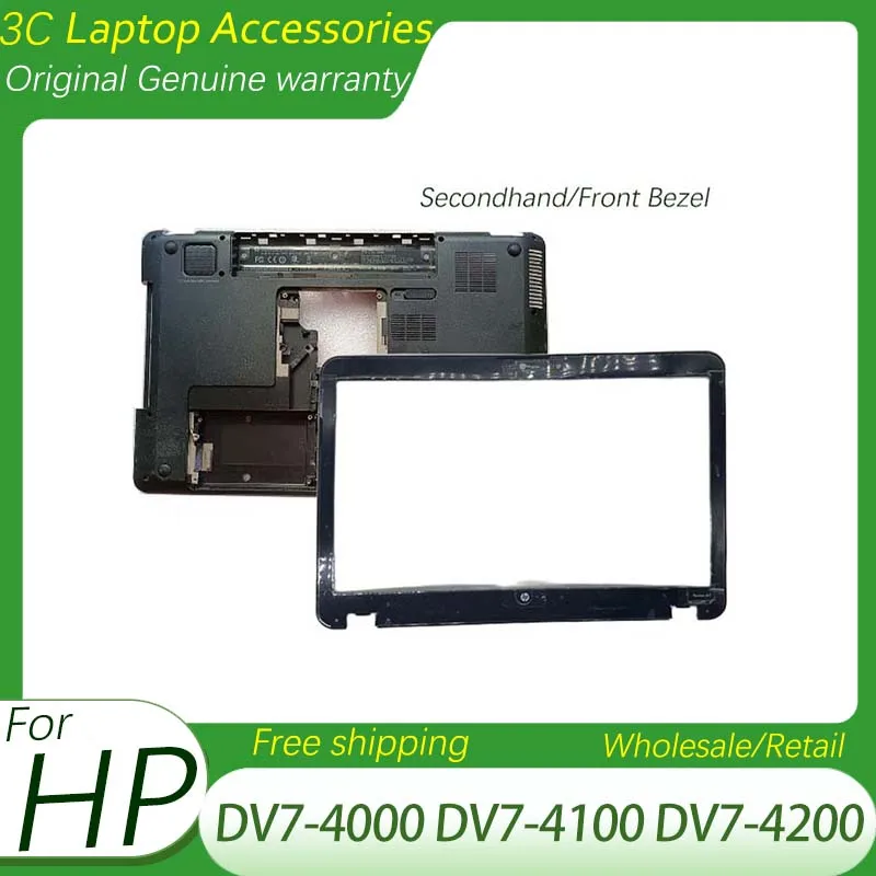 

NEW For HP DV7-4000 DV7-4100 DV7-4200 Laptop Front Bezel Secondhand Bottom Base Case Replacement Cover 615443-001 3ELX9BATP10