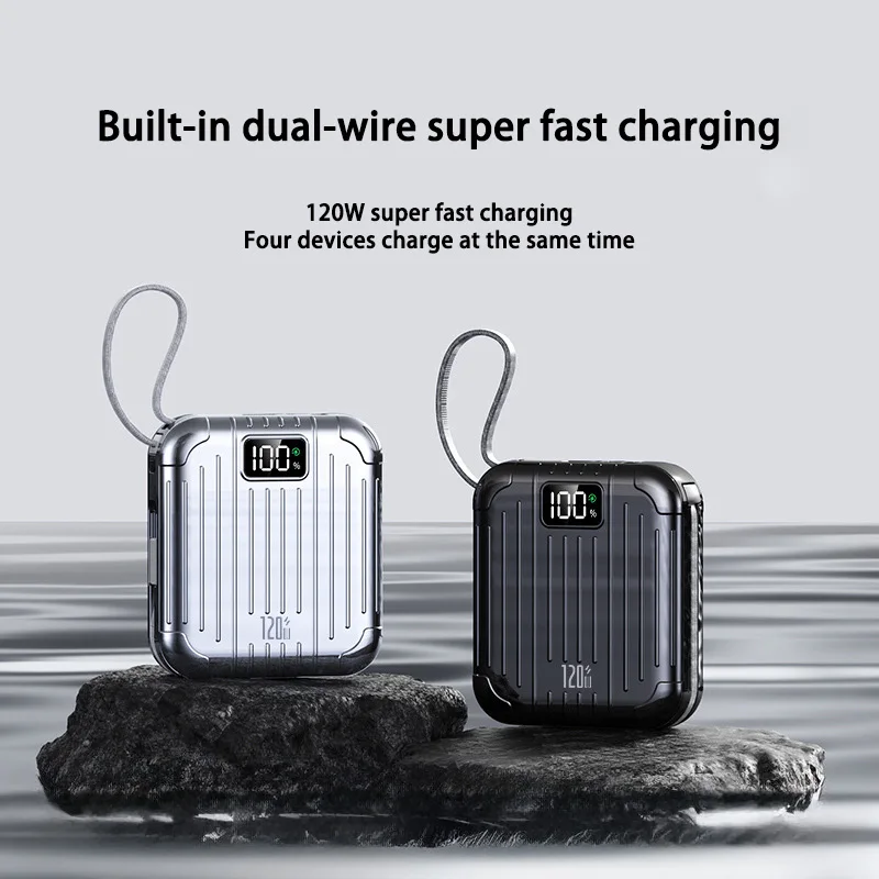 Xiaomi 120W 50000mAh Portable Power Bank High Capacity Cable Two-way Fast Charging Mini Powerbank for iPhone Samsung ﻿Huaiwei 4