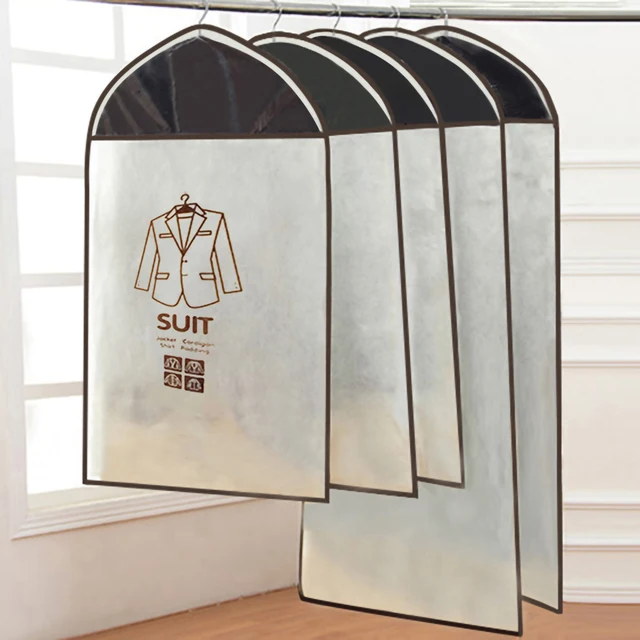 Függő Ruhák Burkolata Cipzárral Öltöny Kabát Külső Ruha Felső Alsó Ruhadarab Porálló Védelem Tároló Szervező Táska Fedele - Image 2