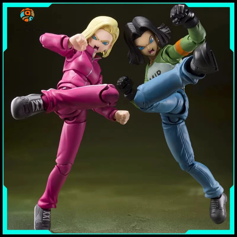 

Bandai Sh Figuarts Dragon Ball Anime Figurine Android 17 Action Figure Andriod 18 Moveable Toy Room Decoration Christmas