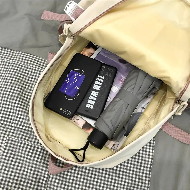 Children Backpack Students Backpack Girls Travel Waterproof School Bag Women Nylon Laptop Book Bag Trendy Fashion Cute Female Ladies College