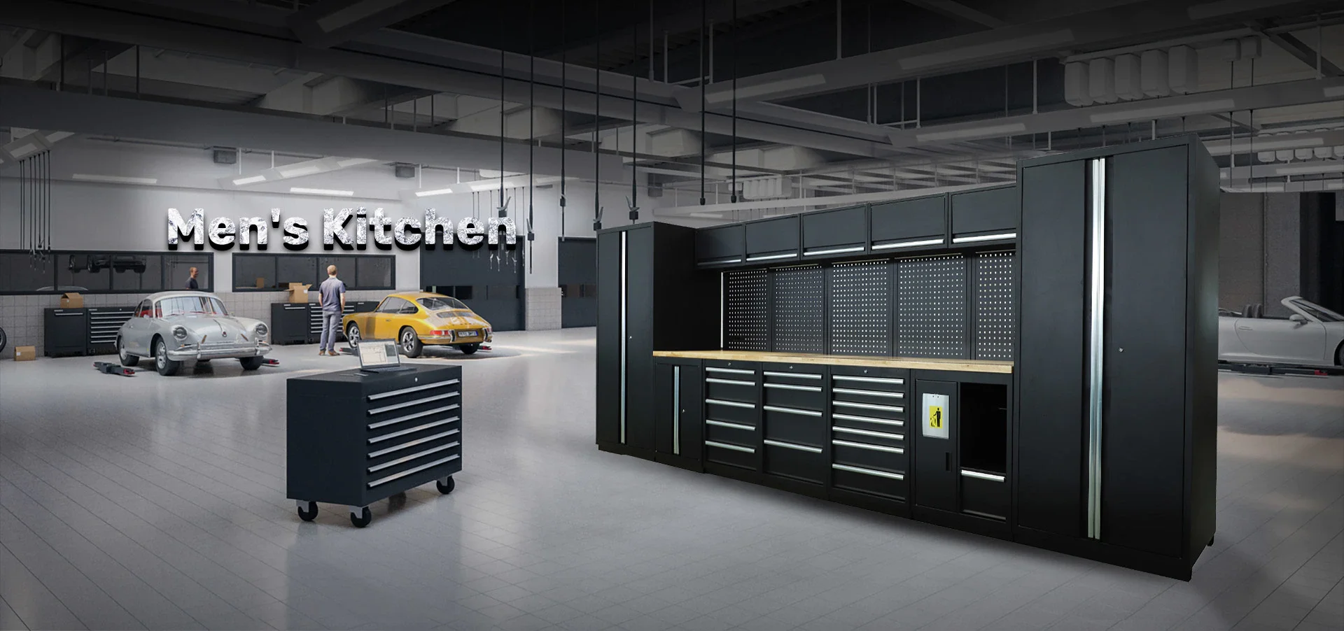 Modular Corner Garage Storage System