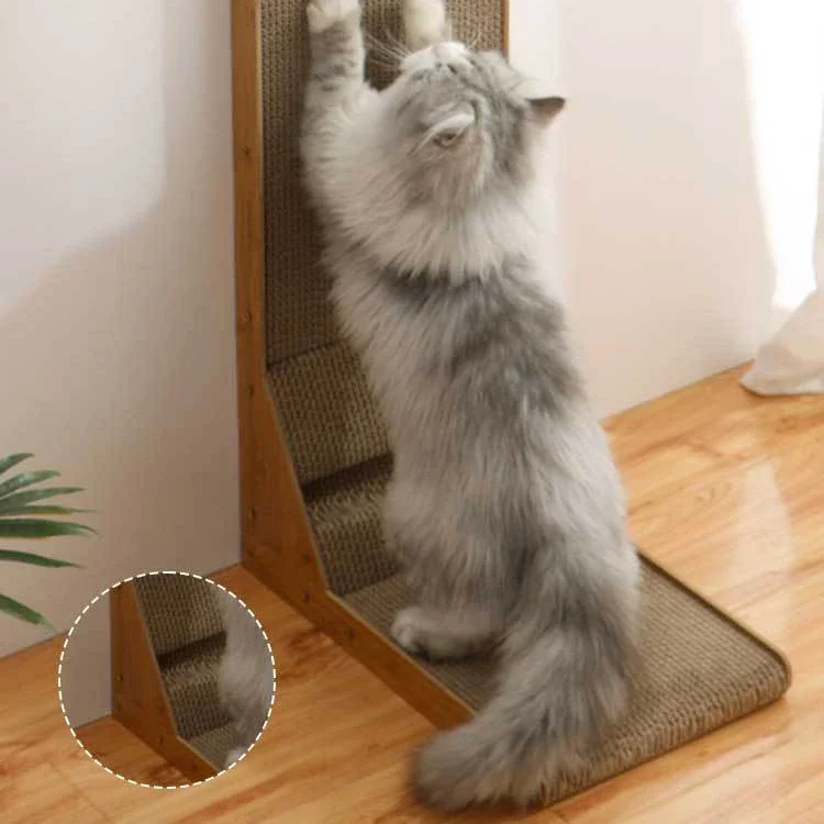 Title 2, L-shape Wall Cat Scratcher Board Cat Post Inter...