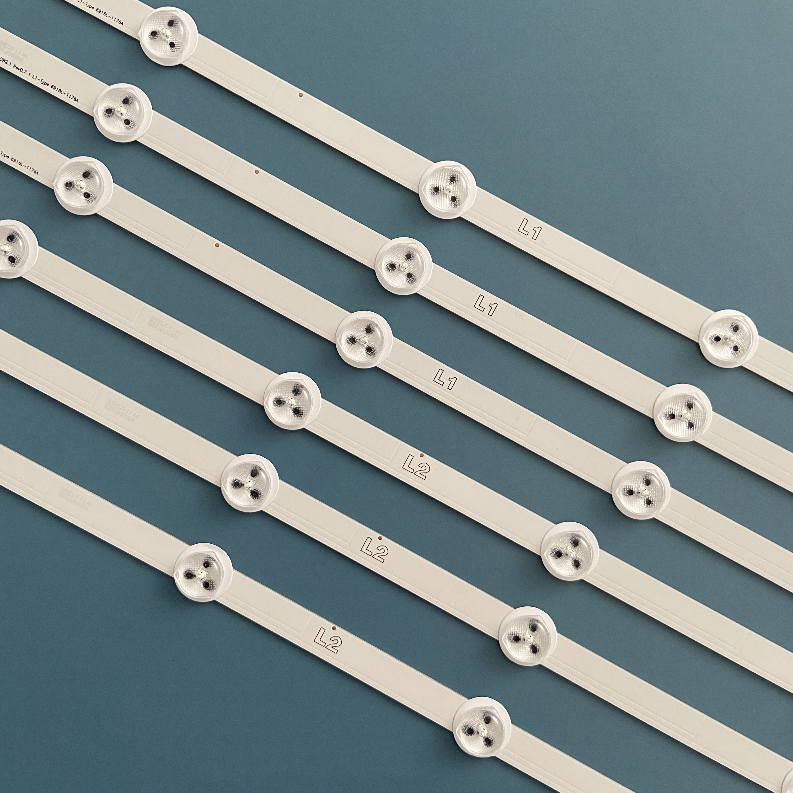 Kit de 12 bandes de rétroéclairage LED pour 47LN 47LN5200 47LN5400-CN 47 pouces ROW2.1 6916L-1174A 6916L-1175A 6916L-1176A 6916L-1177A