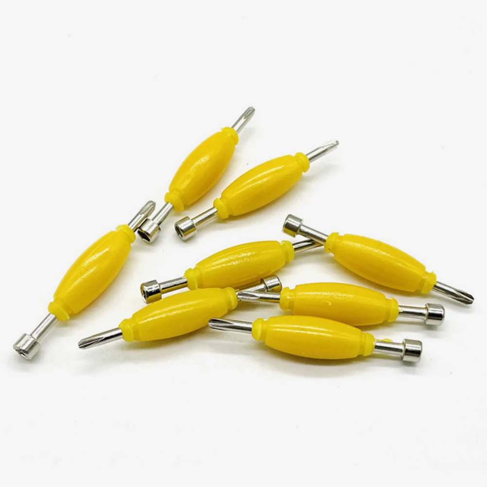 12 Pcs 핑거 스케이트 보드 스크루 드라이버 데크 도구 스크루 드라이버 핑거 보드 금속 더블 엔드