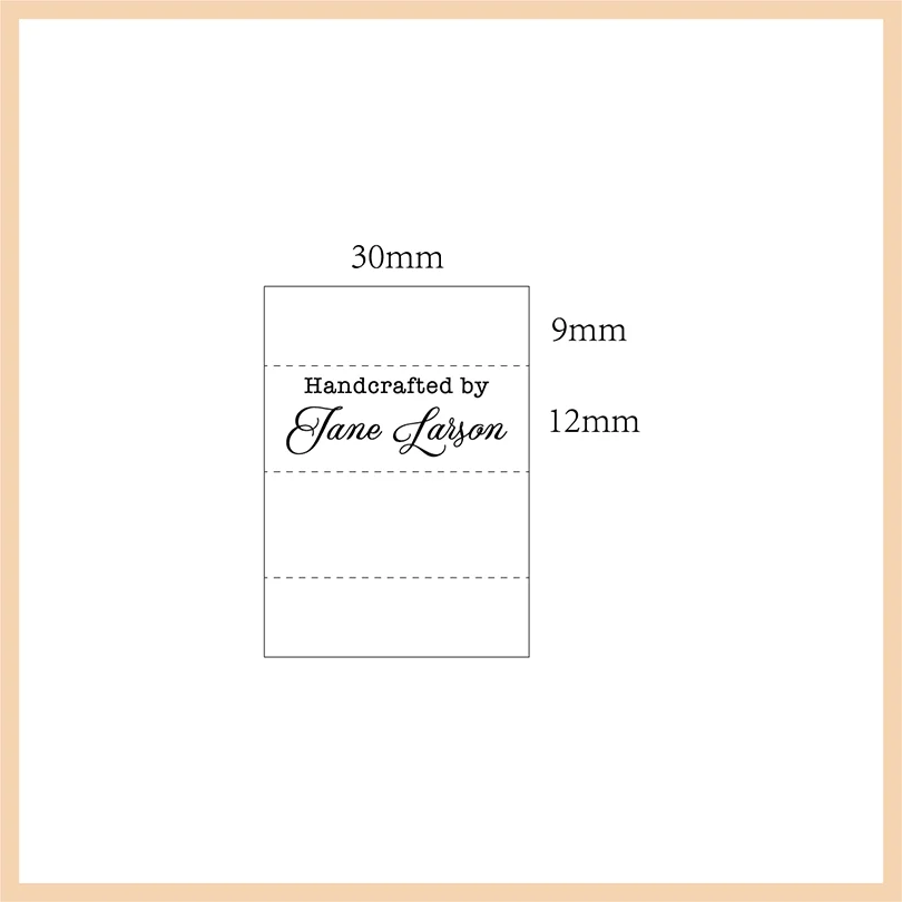 Twill Labels Tags for Clothes Sewing Accessories 30x42mm for Cotton Fabric