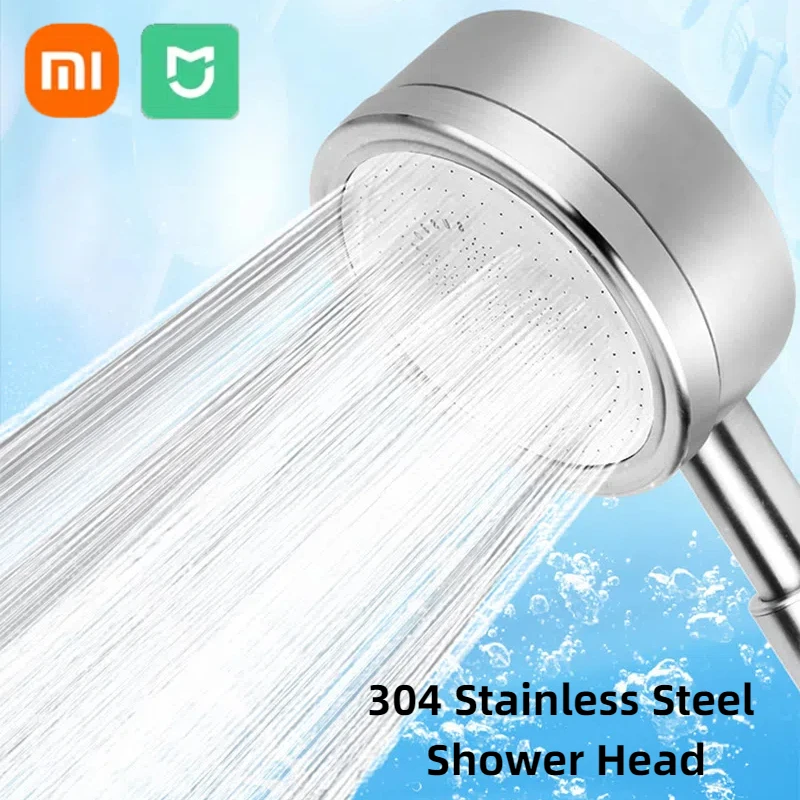 Xiaomi Mijia 304 Stainless Steel Shower Head Handheld High-pressure Bathroom Wall Mounted Water Saving Sprayer Rainfall Shower 2