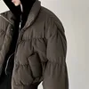 FEWQ Autumn American Vibe Thickened Cotton Jacket Men's Winter 2023 Solid Color Sleeve Design Male Tops Fashion 24X2167 3