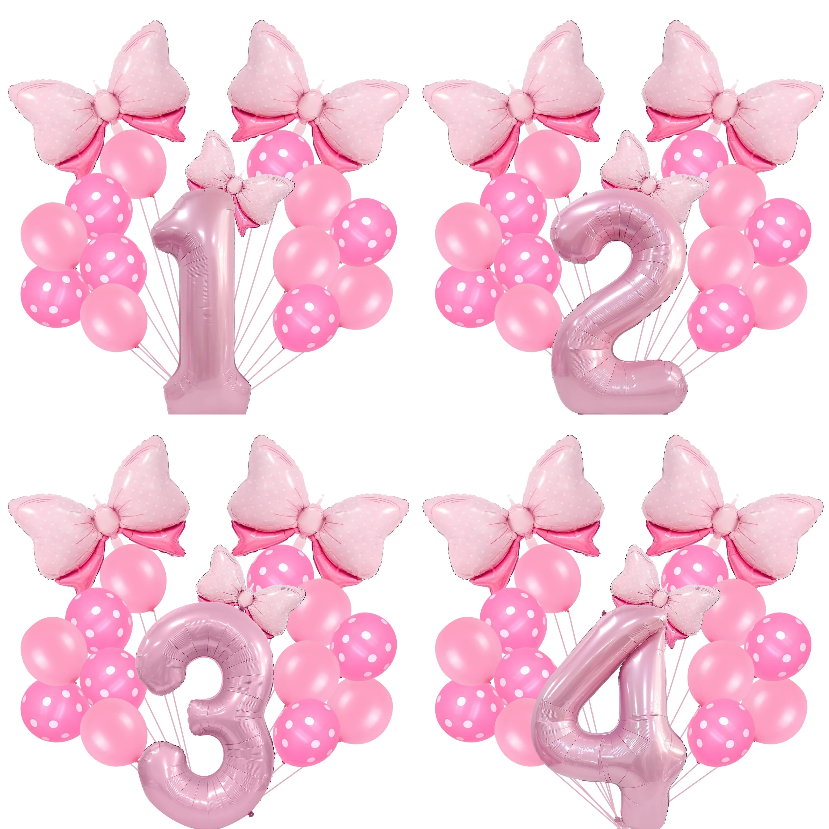 16-teiliges 40-Zoll-Folienballon-Set mit Macaron-Perlglanz, rosa Zahlen, Mini-Bogenballons für Jungen und Mädchen, Geburtstagsparty-Dekoration – Detail 9