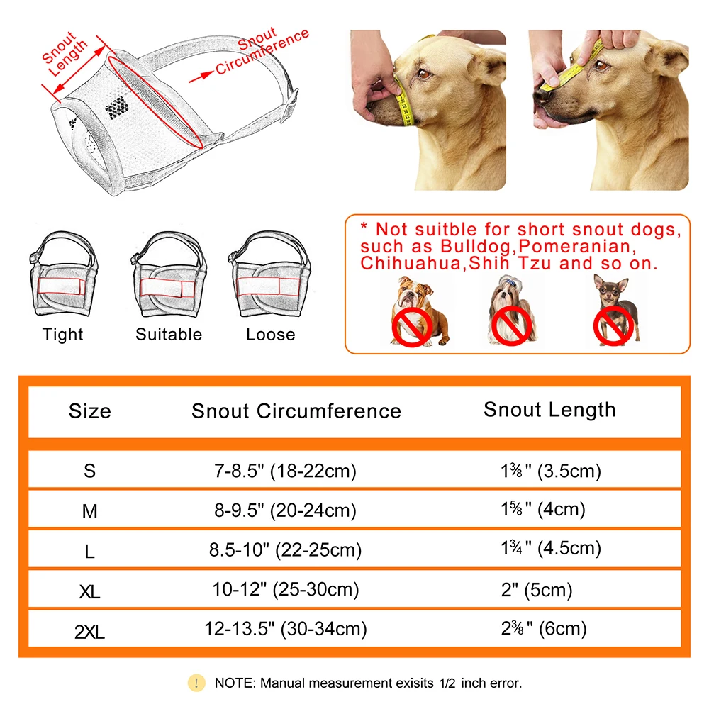 Breathable Mesh Nylon Dog Muzzle 5