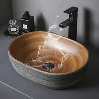 Ceramic Table Sink Porcelain Washbasin Above Counter Vanity Bowl Art Basin Countertop Vessel Sink For Bathroom Balcony Lavatory 1