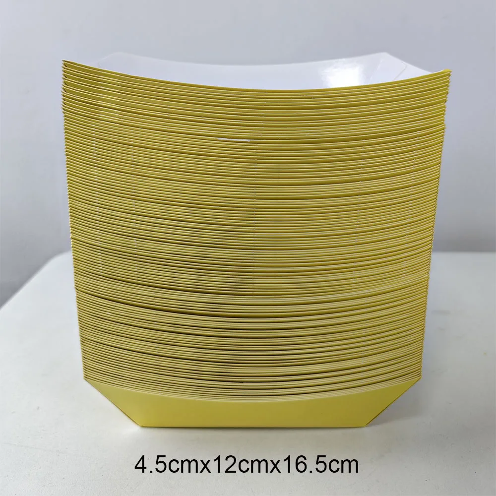 6/12/24PCS Disposable Paper Food Trays – Solid Color Snack Boats for Popcorn, Fries, Na... - SKU DPFT2126 - UGI Packaging