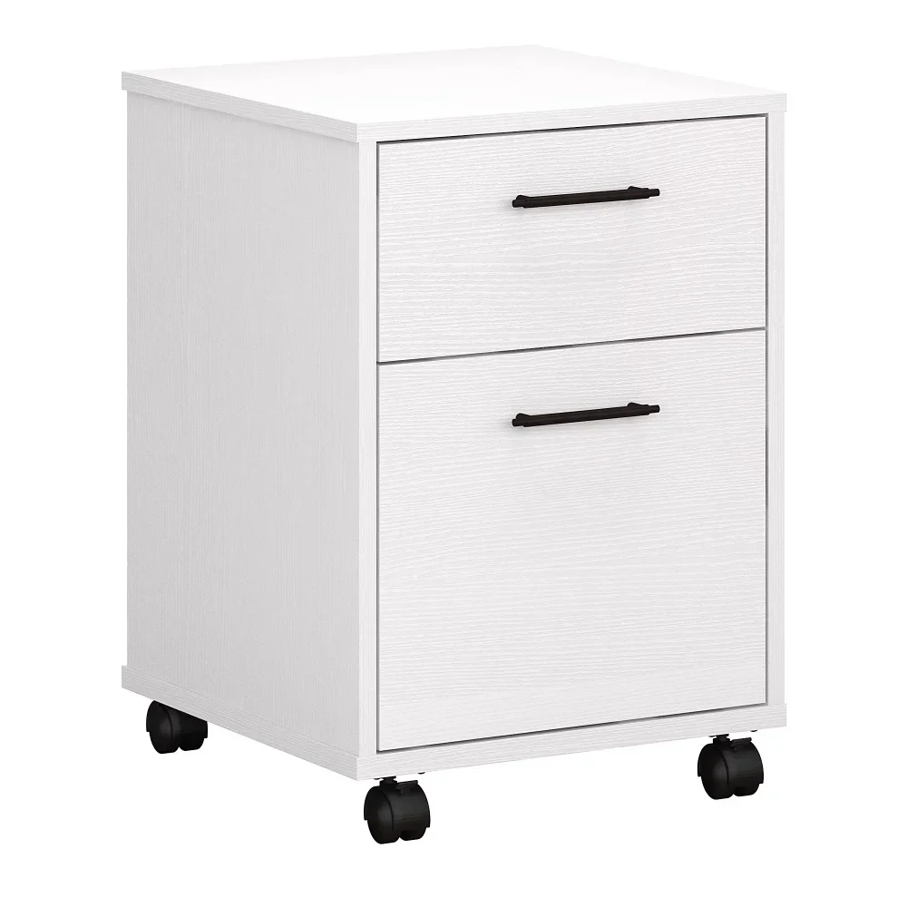 

Key West 2 Drawer Mobile File Cabinet in Pure White Oak