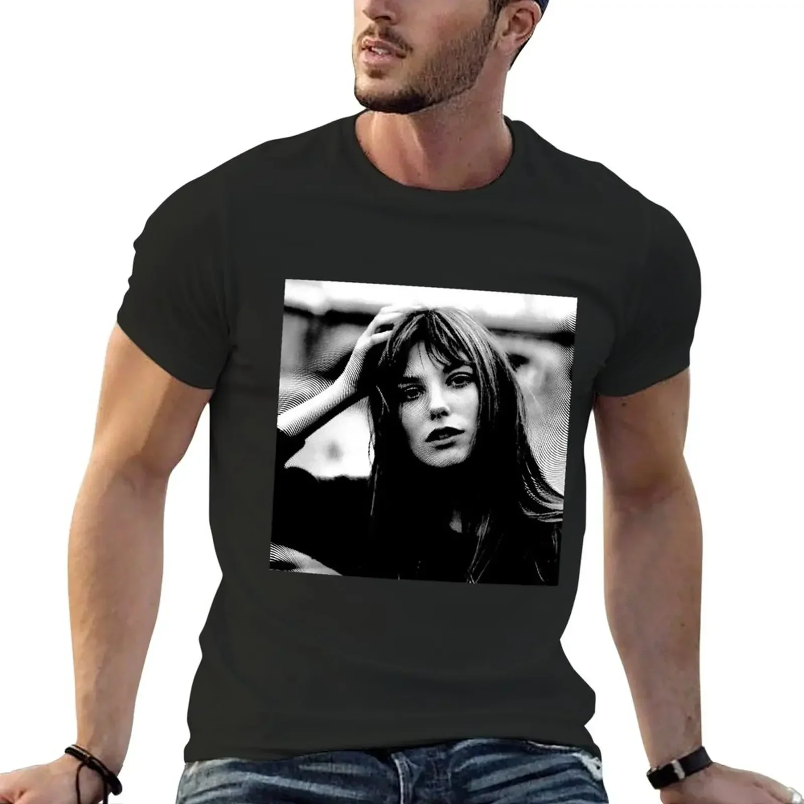 Iconic Birkin T-Shirt Cute Top Oversize Fruit Of The Loom Magliette Da Uomo