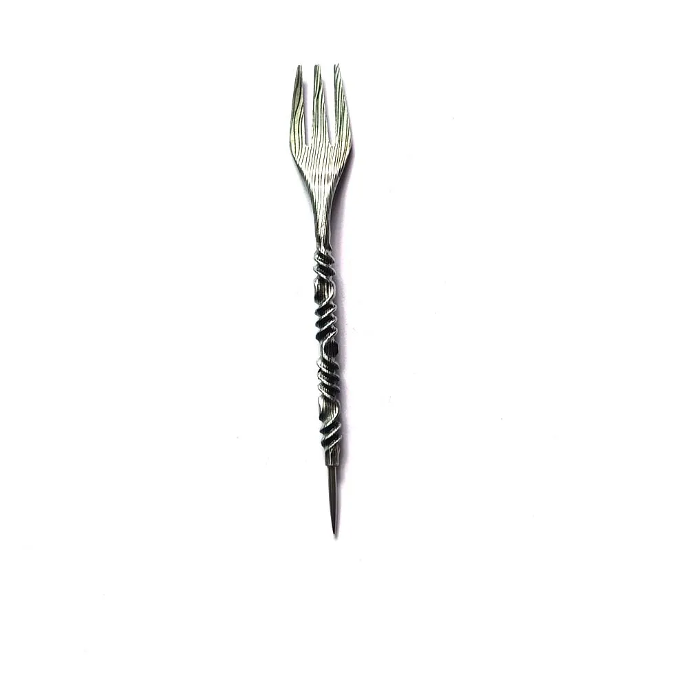 Retro Design Hookah Fork Pecker Aluminum Foil Hole Puncher Two in One Shisha Needle Tool Chicha Narguile Accessories