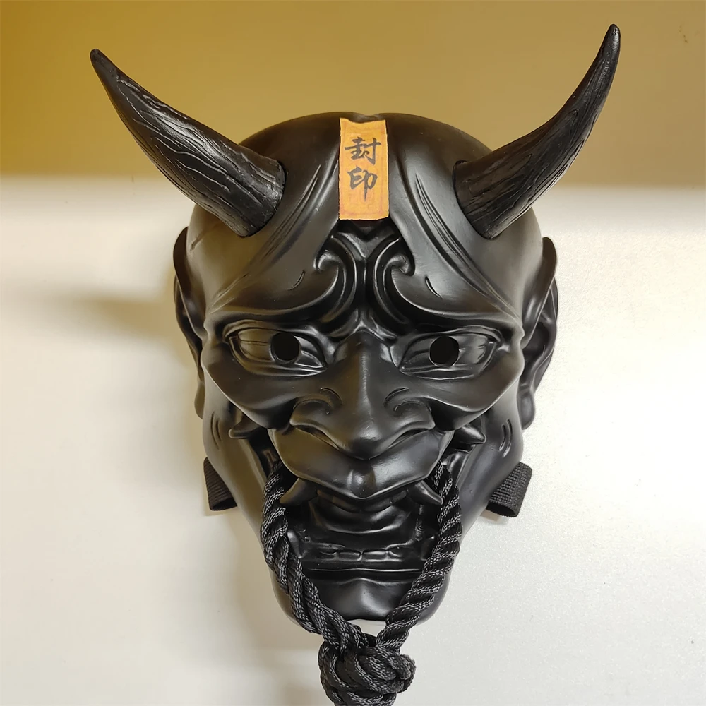 Démon maléfique scellé Prajna samouraï Hannya masque Halloween