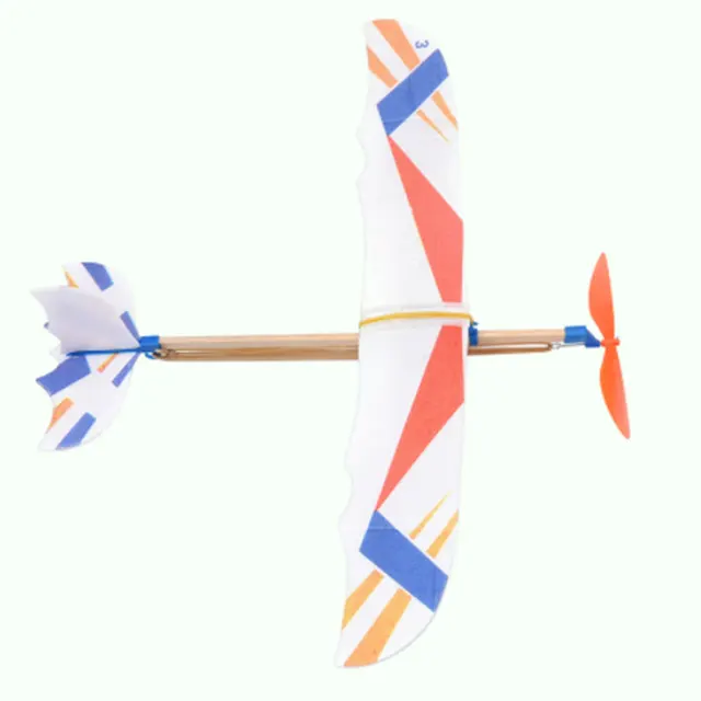 Rubber Bands Power Planes Hand Launch Throwing Foam Inertial Glider Aircraft Outdoor Toys for Child Kids Birthday Gifts 5