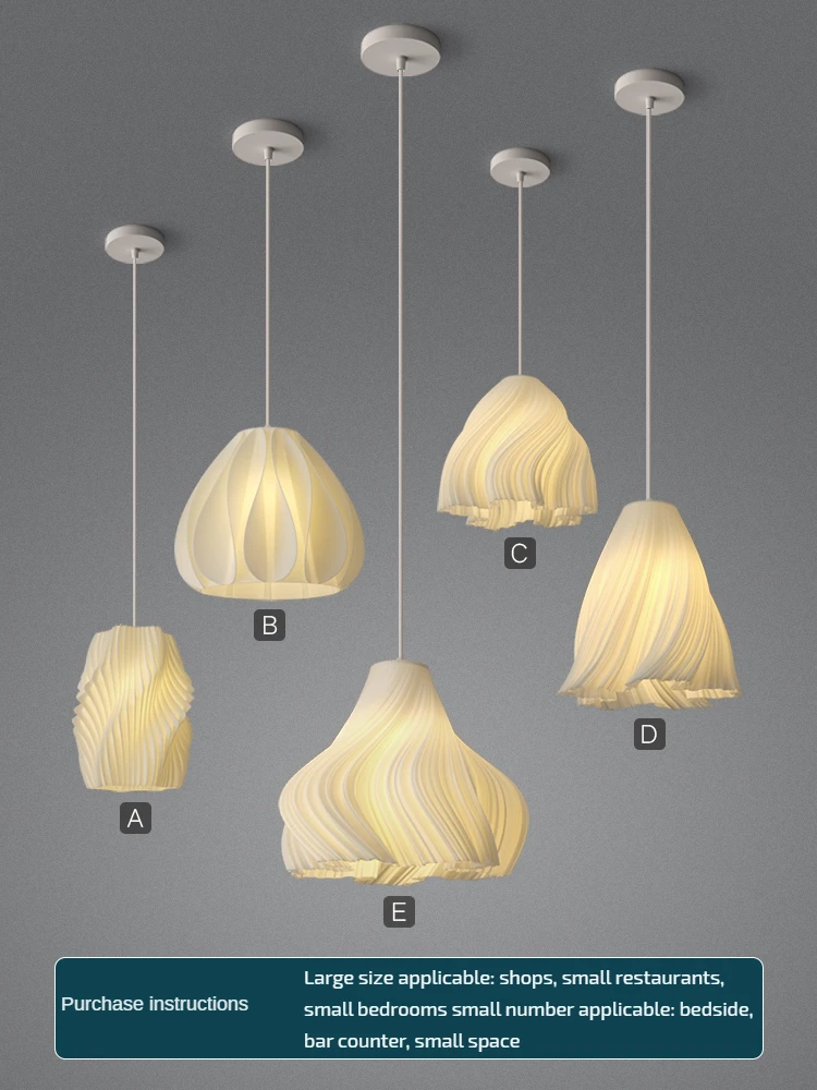 3D Printing Ceiling Chandelier living room Bedroom Bedside Restaurant Pendant Lights Dining Table Decor Lamp