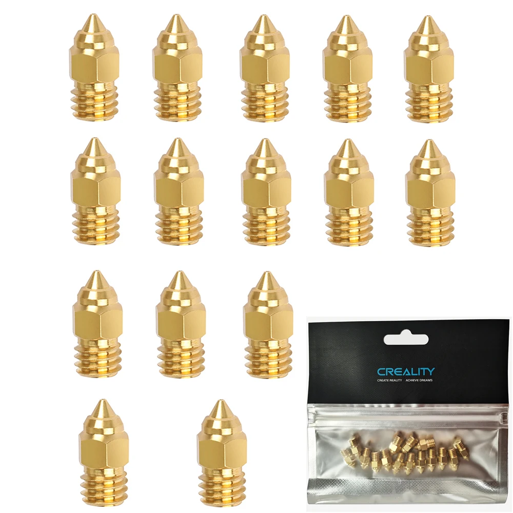 

15PCS 0.4mm MK8 Extruder Nozzles 3D Printer Nozzle for Creality Ender 3/3 Pro/3 V2 Ender 5/5 Pro, CR-10/10S