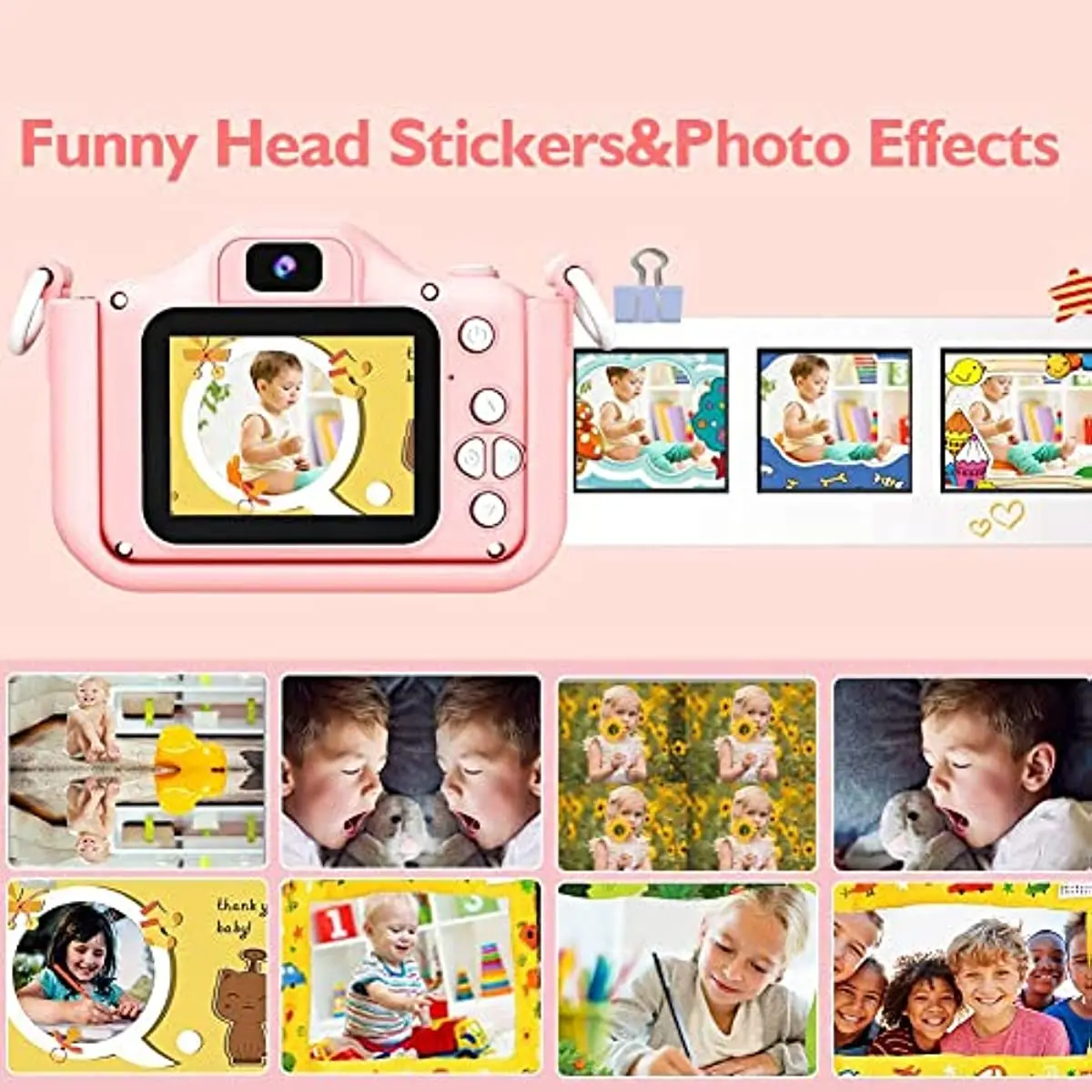 كاميرا أطفال لطيفة للغاية 1080P HD كاميرا فيديو لل...