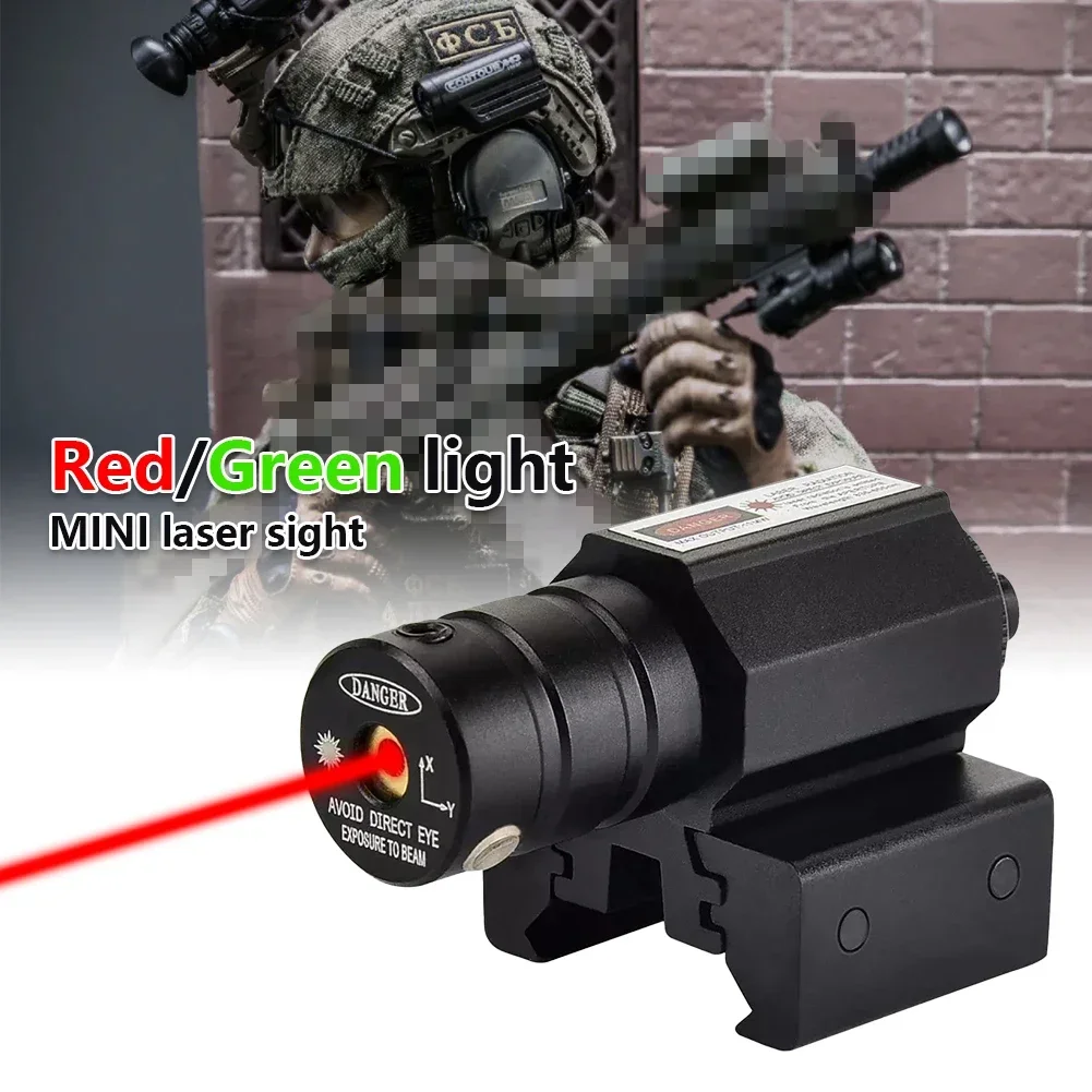 Red Green Dot Laser Sight Scope 11mm 20mm Adjustable Picatinny Rail Mount Rifle Pistol Airsoft Laser With Batteries Lasers