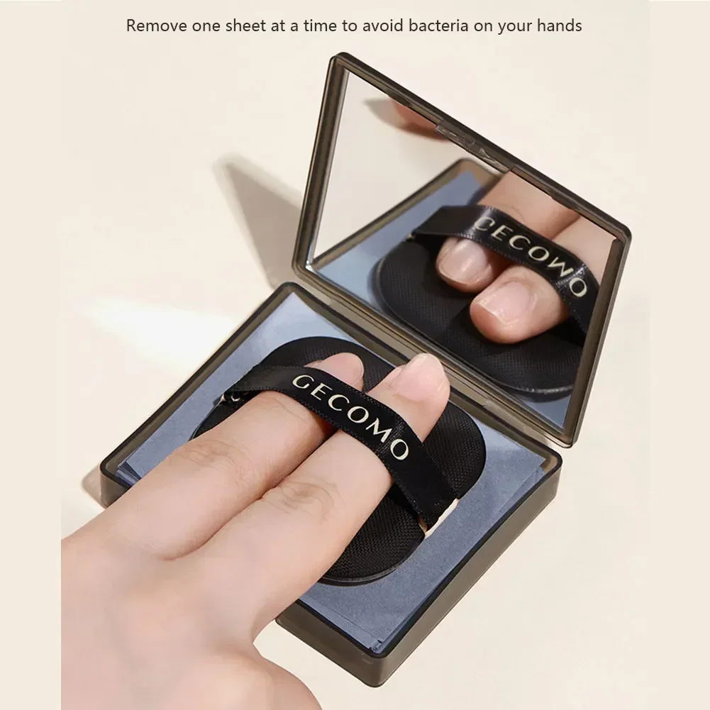 Face Oil Absorbing Paper 100Pcs Mirror Case Makeup Beauty Tool