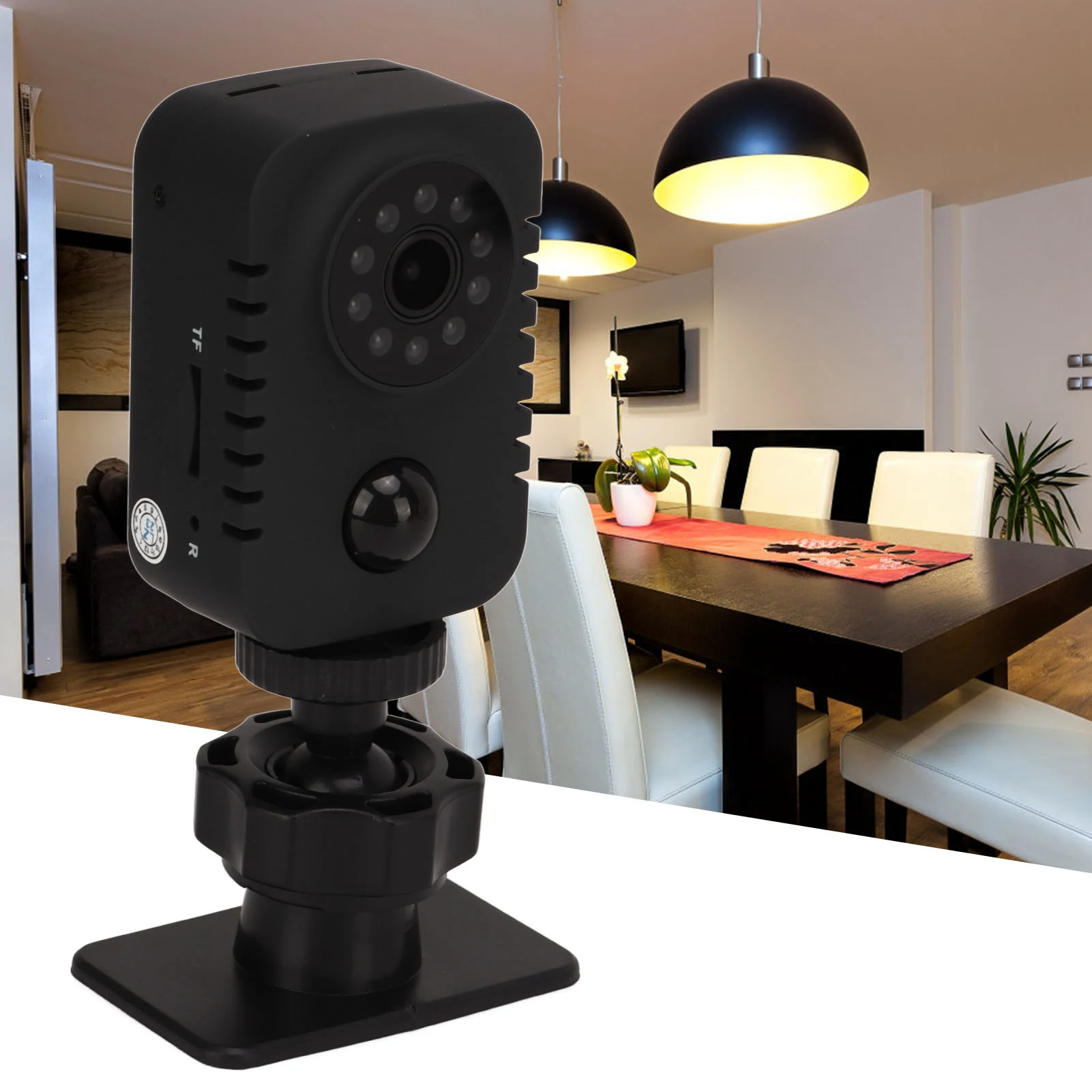 Mini Caméra MD29 1080P - Grand Angle 120°, Vision Nocturne Automatique, Batterie 1200 MAh, Clip Intégré - Idéale Discrétion