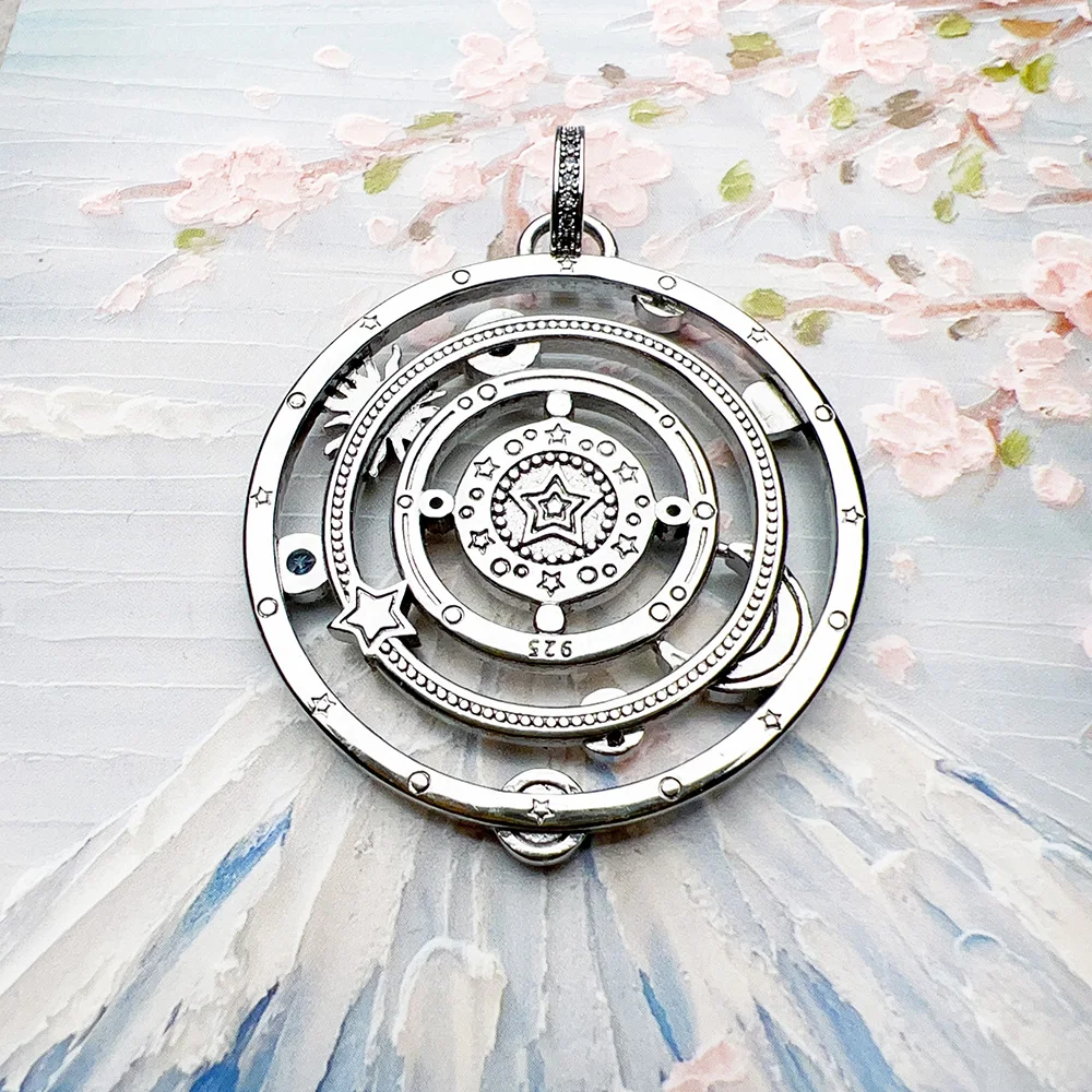 Pendant Cosmic Design Talismans Amulet Brand New Fine Jewelry 925 Sterling Silver Accessories Vintage Lucky Gift For Woman Men