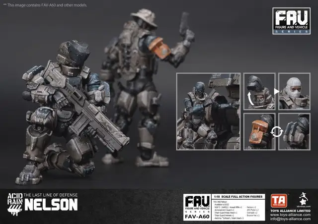 未開封品！ ACID RAIN WORLD 1/18 フルアクション 塗装済み可動