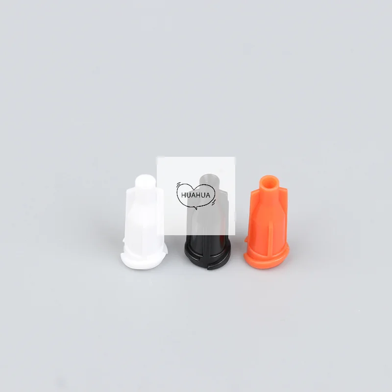100Pcs Syringe Tips Caps Injector Dispenser Dispensing Needle Sealing Plug