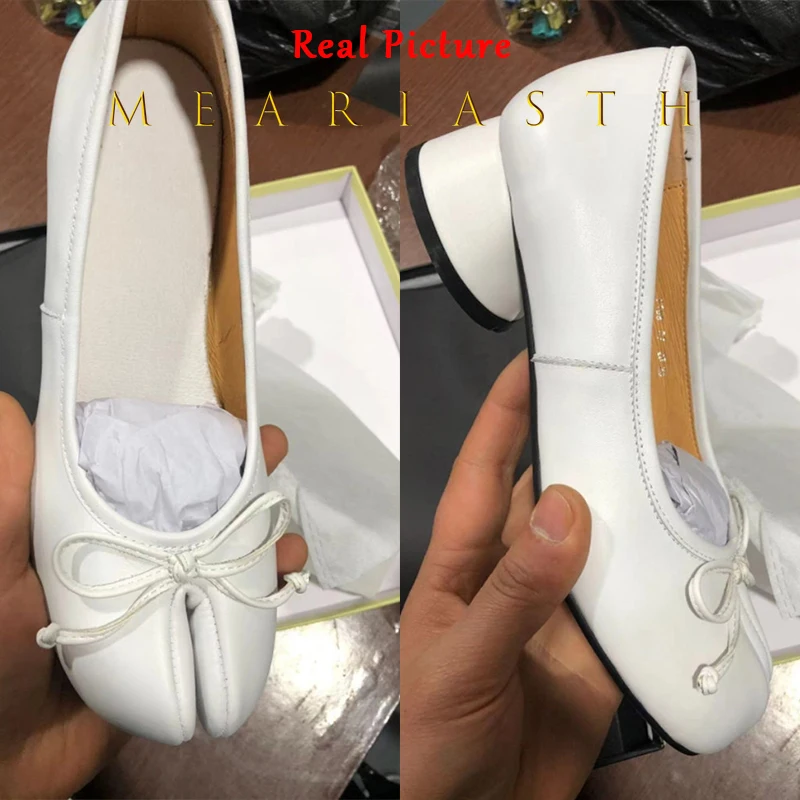ตัวเลือกสินค้า รองเท้า Mary Janes หนังสีขาว แฟชั่นคลาสสิก ขนาด 43