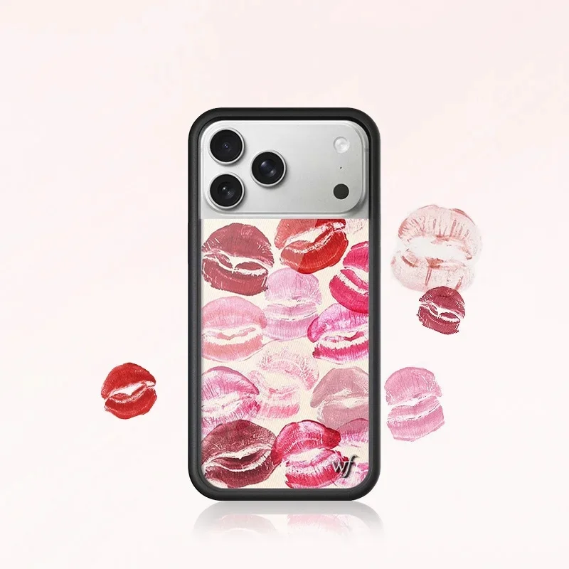 Wildflower 3D Cartoon Rabbit & Red Lips Flower Phone Case - Fashionable & Stylish Cover